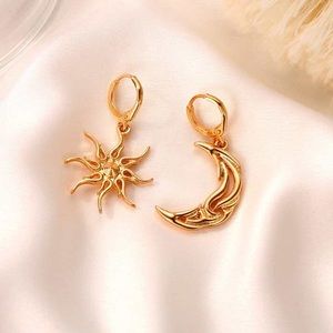 Boho Star & Moon Drop Earrings
